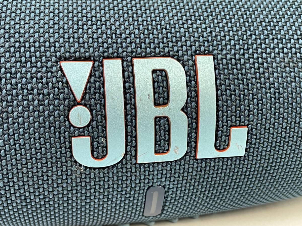 【8029】JBL CHARGE５ チャージ5 ポータブルブルートゥーススピーカー 青 ブルー USB-C充電 防水対応 IP67 動作確認済み 本体のみ 中古品_画像3