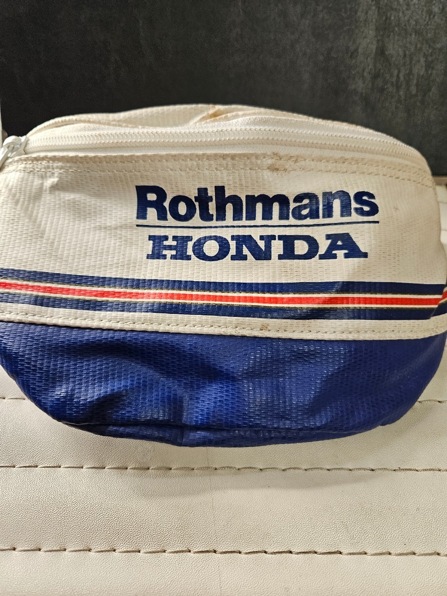 旧車 Rothmans HONDA ロスマンズ ホンダ 純正 ウエストバッグ 当時物 希少  オートアクセサリー NSR NS－1 NS400 NS CBR  CBX cの画像2