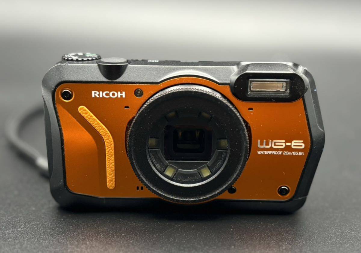 RICOH 防水 デジタルカメラ WG WG-6 ORANGE_画像1
