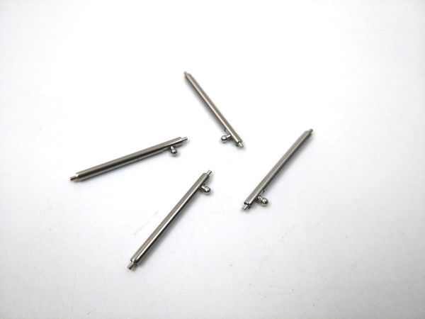 レバー付き 腕時計用 バネ棒 22mm 直径1.8mm 4本セット クイックリリース DM便発送_画像1