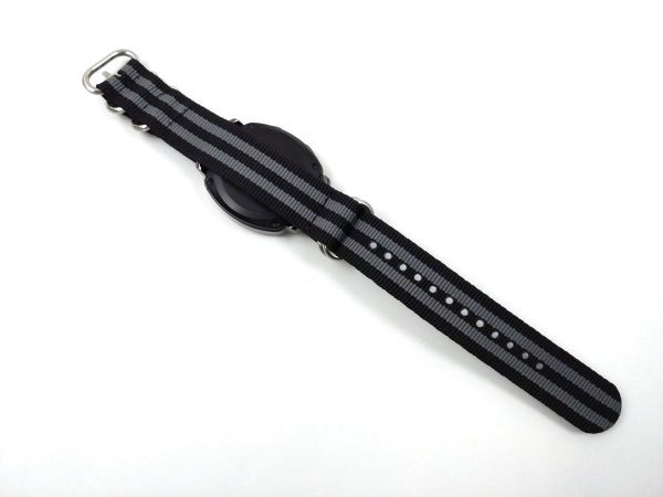  нейлоновый милитари ремешок наручные часы текстильный ремень nato модель чёрный полоса 20mm
