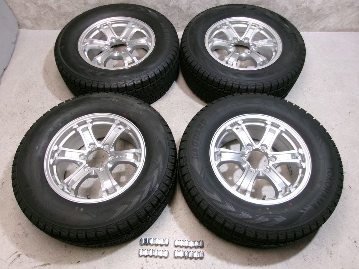 ★送料無料!★ウェッズ キーラー 17インチ 7.5J+40 6穴 PCD139.7 アイスガード G075 スタッドレス 265/65R17 ナット付 パジェロ / R1-994_画像1