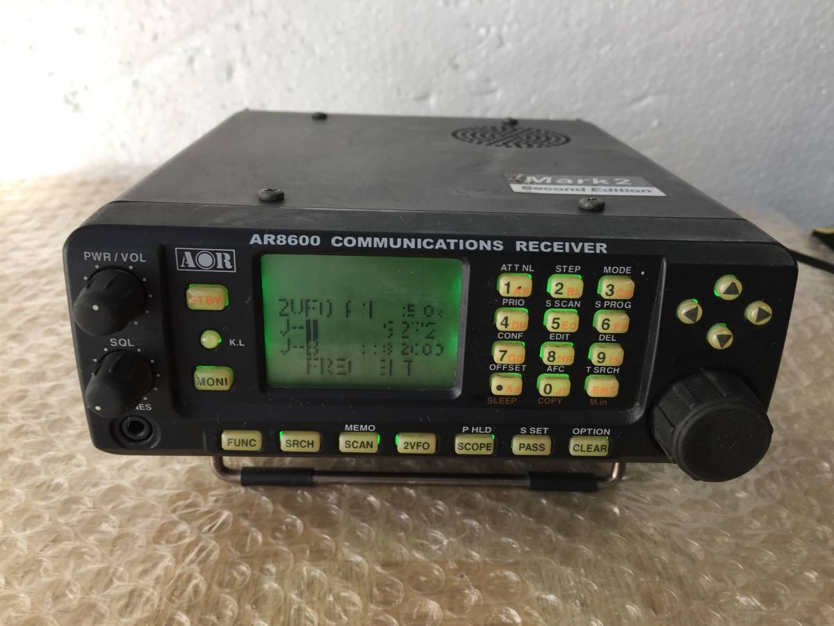 AOR　広帯域受信機　レシーバー　AR8600　Mark2　通電OK ACアタブター付_画像1