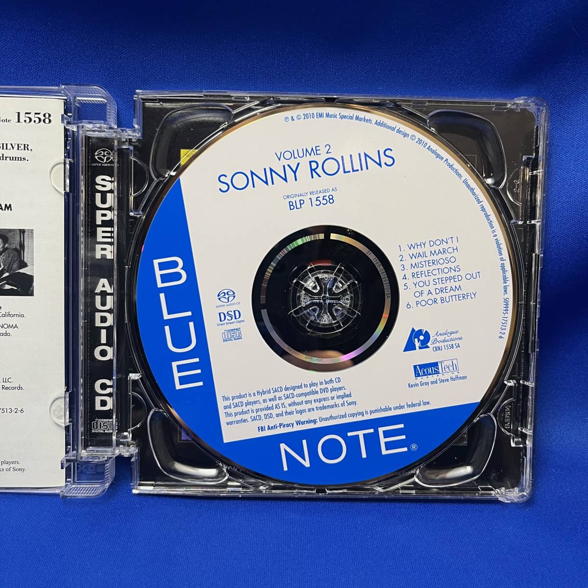 Sonny Rollins / Vol.2 / Blue Note ブルーノート Analogue Productions アナログ・プロダクションズ SACD復刻 CBNJ 1558 SA_画像3