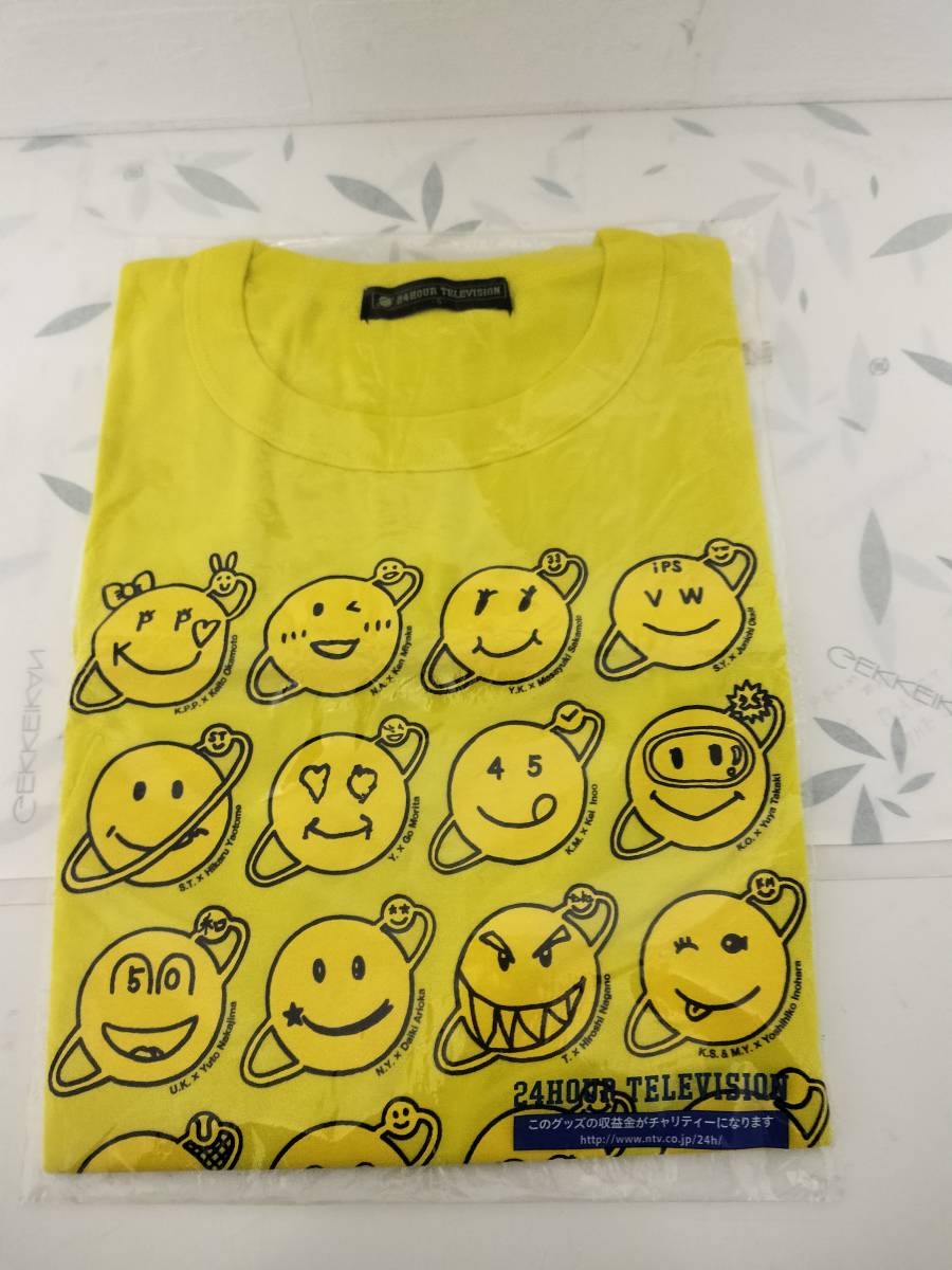 送料￥230〜・新品　 2015 24時間テレビ 38 チャリ　Tシャツ Sサイズ　イエロー　黄色_画像1