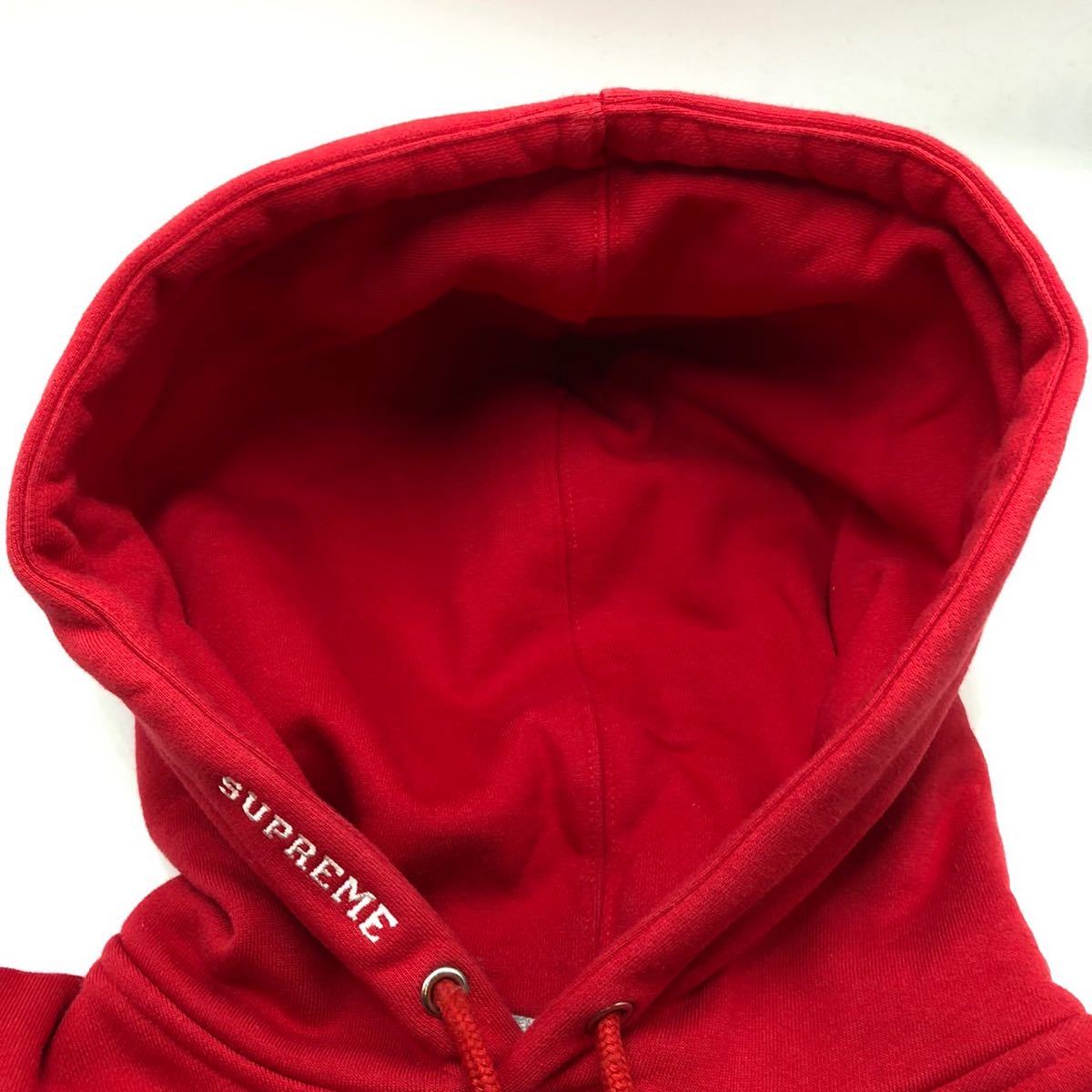 【S】Supreme Champion Back Spell Out Hoodie RED シュプリーム チャンピオン バック スペル アウト フーディー スエット パーカー F266_画像5