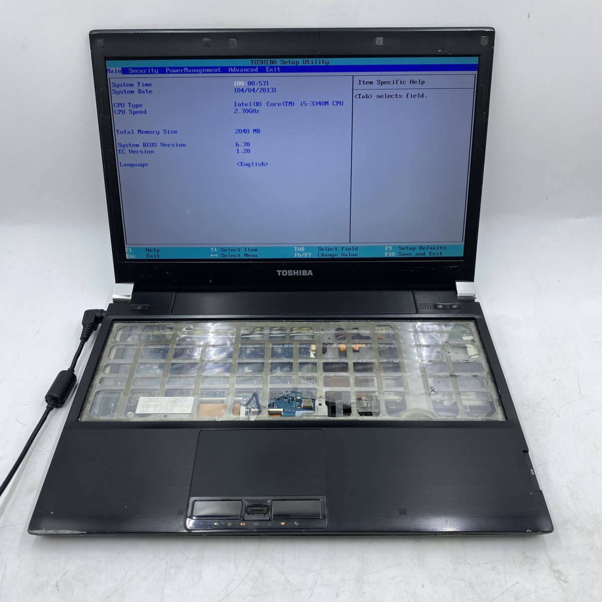 TOSHIBA ノートパソコン R732 CPU:i5-3340M ジャンクZ1496_画像1