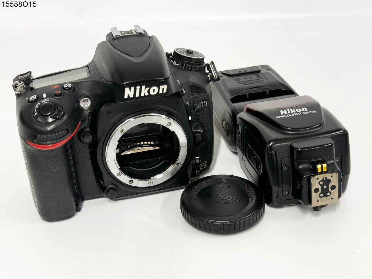 ★シャッターOK◎ Nikon ニコン D610 一眼レフ デジタルカメラ ボディ SPEEDLIGHT SB-700 ストロボ 15588O15-7_画像1