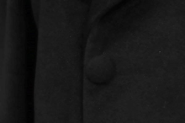 【和遊館】KOH037　アンゴラ６０％！へちま衿和装用高級ロングコート　黒色　ブラック_画像4