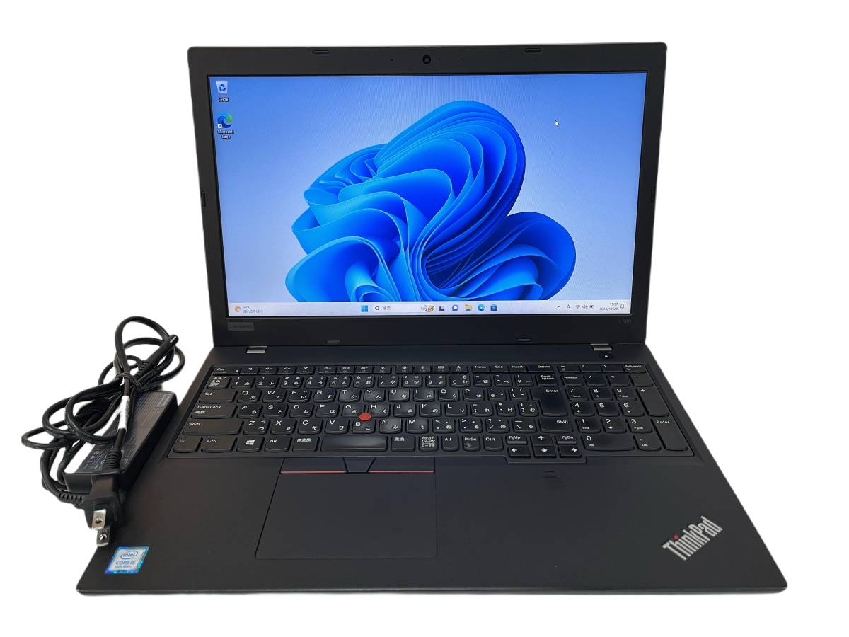 レノボ Lenovo ThinkPad L580 ノートパソコン 指紋認証 Intel Core i5-8250U/メモリ8GB/SSD256GB/Win11/15.6型 20LXS08H00 送料無料■19_画像1