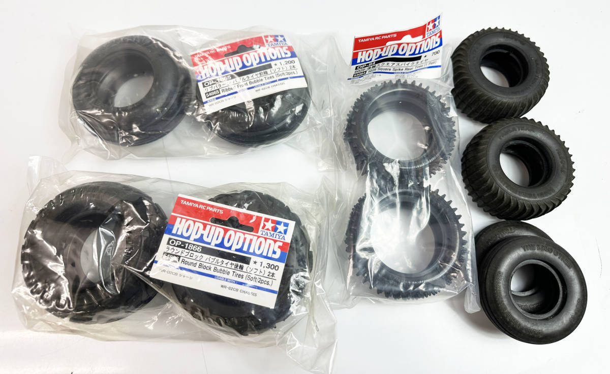  unused goods TAMIYA Tamiya round block Bubble tire front wheel / back wheel OP-1865/OP-1866 6029 back wheel square studded snow tire OP-84 other 1-8