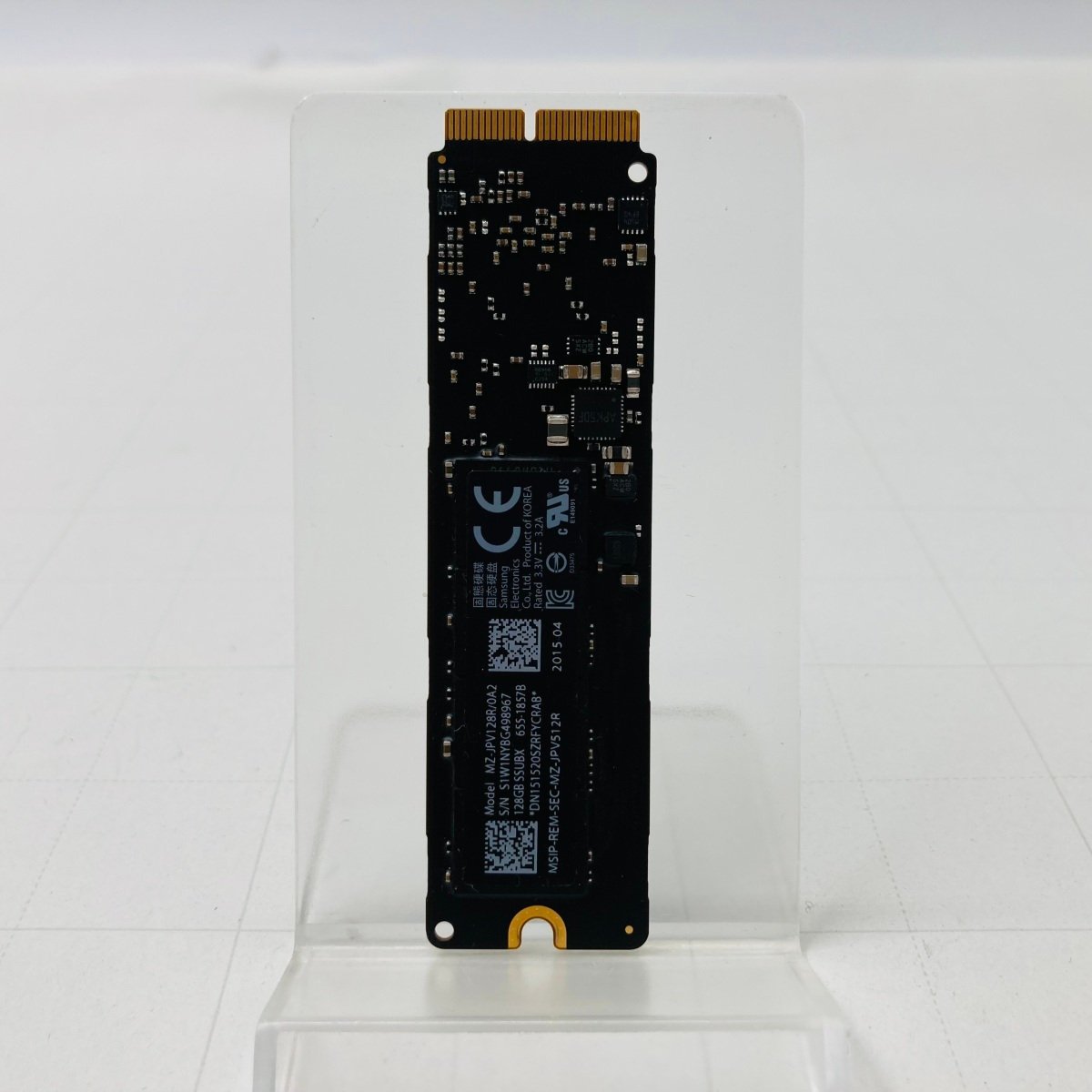 動作確認済み Apple純正 高速版 PCIe 3.0x4対応 APPLE SSD 121GB (MacBook Pro Retina， MacBook Air，Mac Pro) 消去済みの画像2