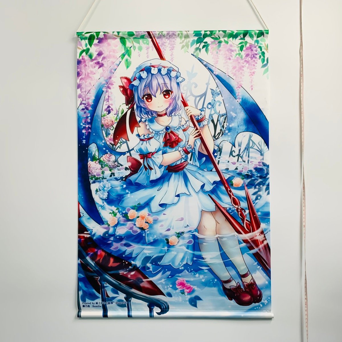 中古品 東方Project 雨上がりの鉛筆 のの B2タペストリー 3種セット 霊夢 レミリア 魂魄妖夢 西行寺幽々子_画像2