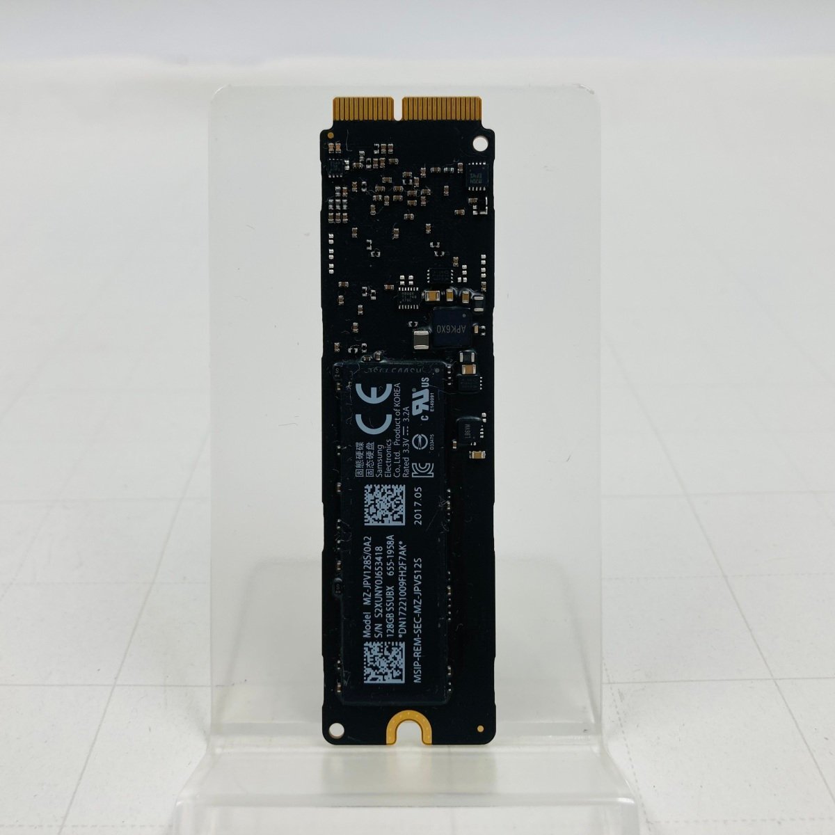 動作確認済み Apple純正 高速版 PCIe 3.0x4対応 APPLE SSD 121GB (MacBook Pro Retina， MacBook Air，Mac Pro) 消去済みの画像2