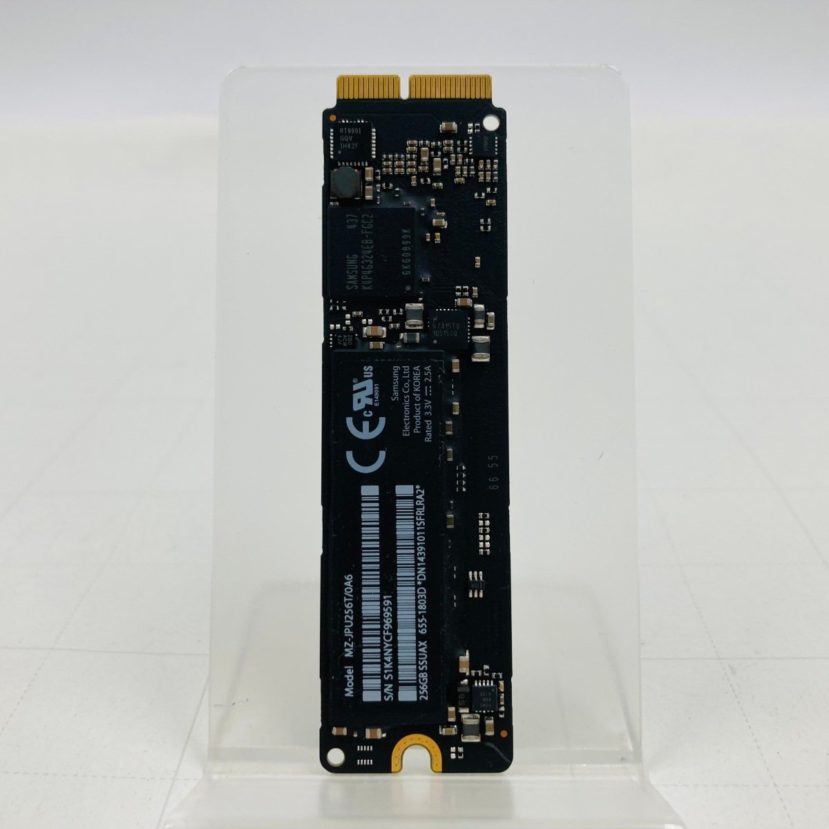 動作確認済み Apple純正 高速版 PCIe 3.0x4対応 APPLE SSD 251GB (MacBook Pro Retina， MacBook Air，Mac Pro) 消去済みの画像2