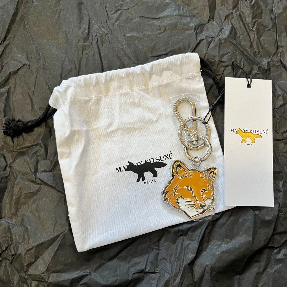 MAISON KITSUNE メゾンキツネ キーホルダー/キーリング タグ付き MAISON KITSUNE メゾンキツネ キーホルダー/キーリング タグ付き