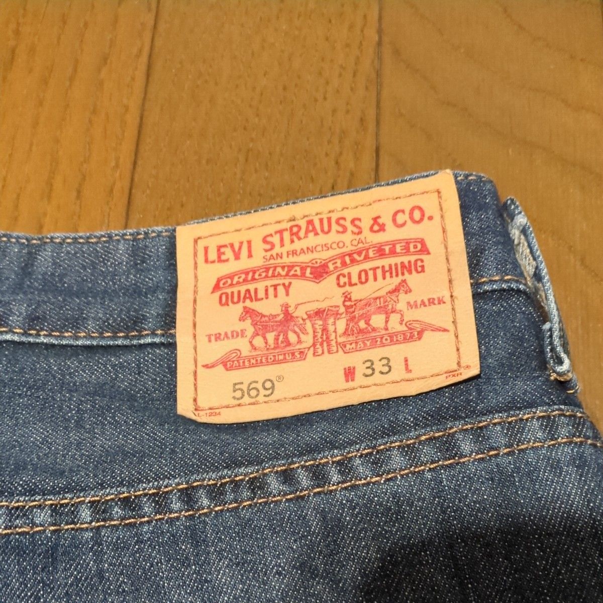 リーバイス LEVI'S  569 ルーズフィット ウエスト33 デニムハーフパンツ ショートパンツ ジーンズ デニム