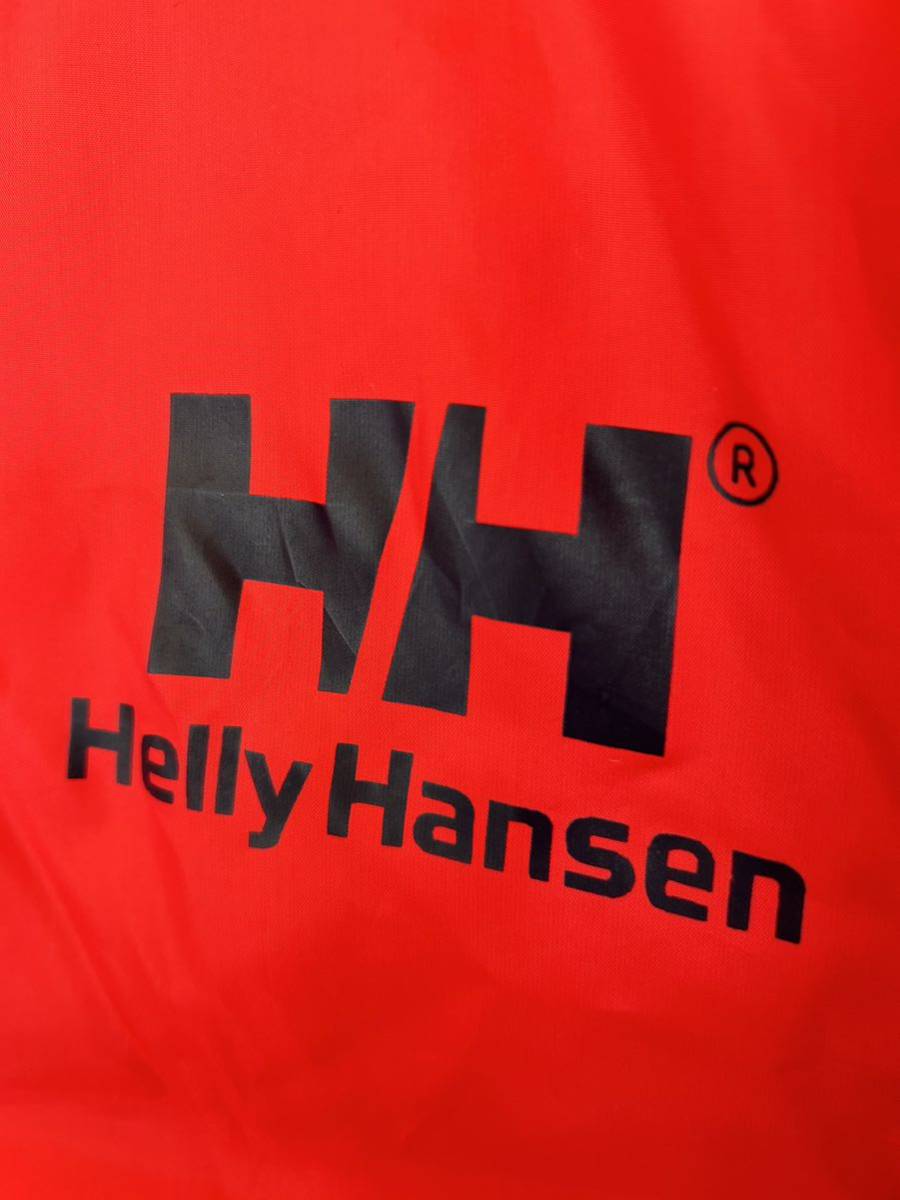 90s HELLY HANSEN ヘリーハンセン ダウンジャケット リバーシブル ダウン フェザー 羽織 美品 ビックロゴ サイズL ネイビー 濃紺 レッド 赤_画像8