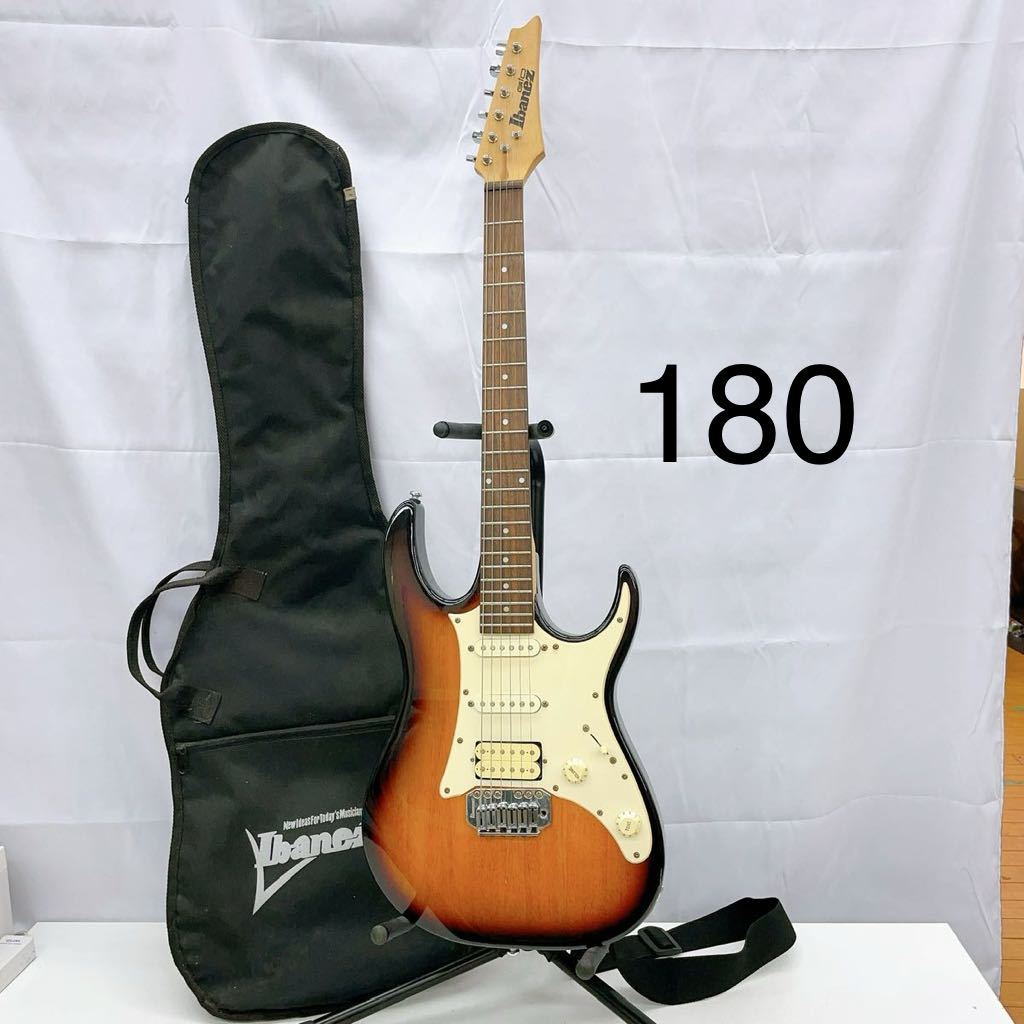 1AD70 【美品】Ibanez アイバニーズ GRX40 エレキギター 弦楽器 バンド 音楽 ソフトケース付き 中古 現状品 動作未確認 _画像1