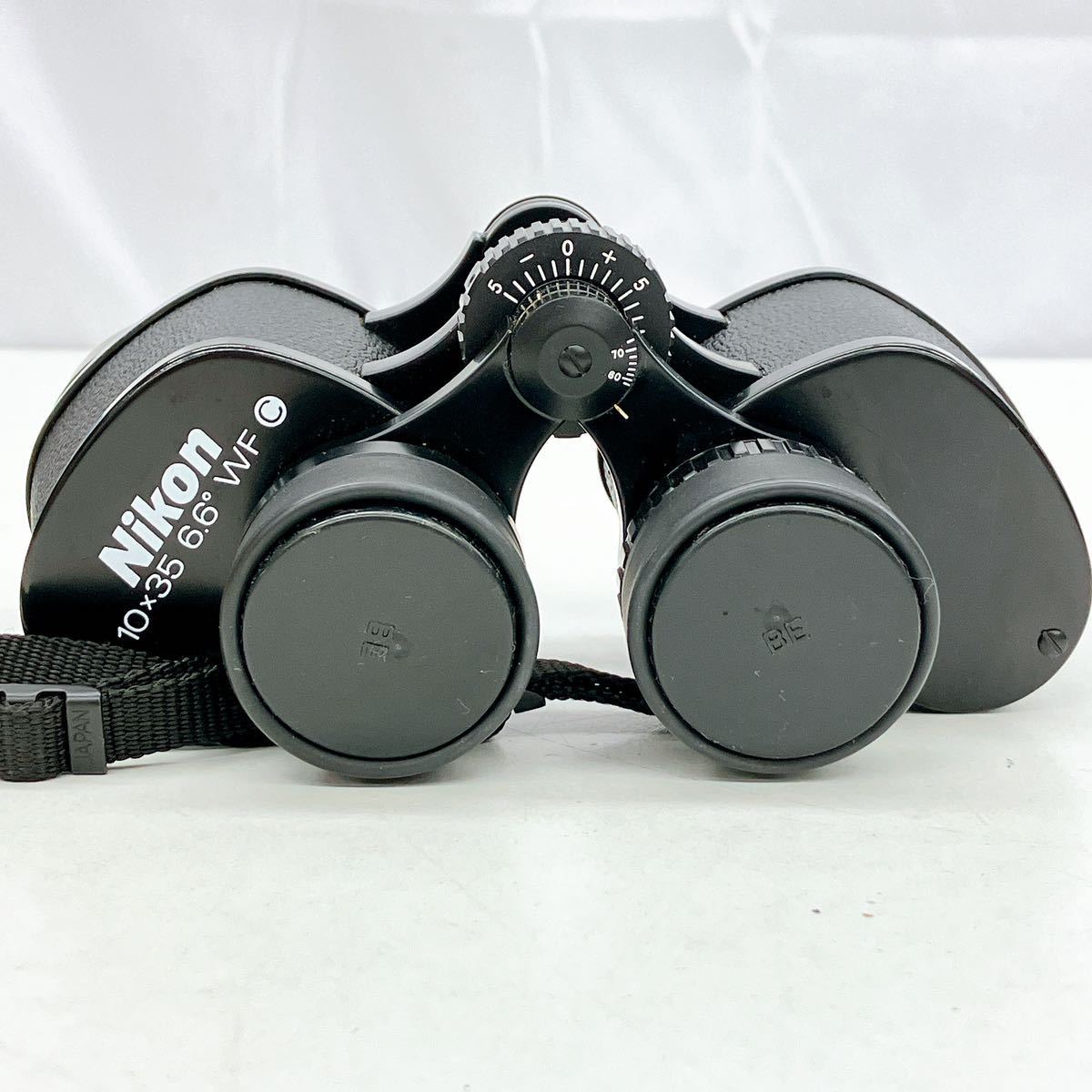 12AB100 Nikon ニコン 双眼鏡 10×35 6.6° WF ソフトケース付き ブラック 中古 現状品_画像4