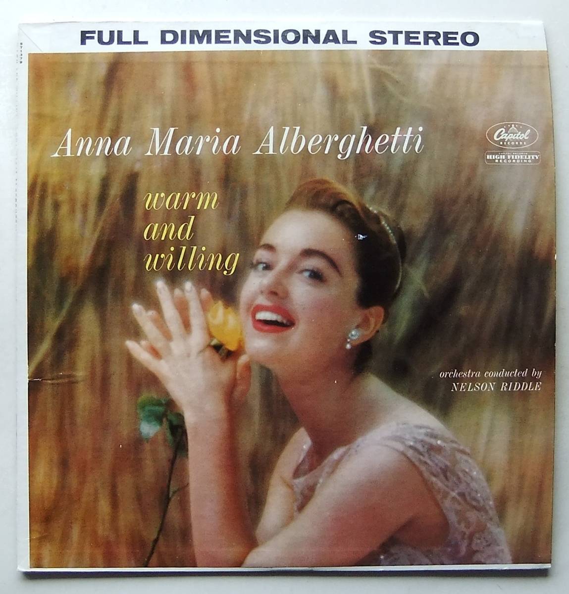 ◆ ANNA MARIA ALBERGHETTI (NELSON RIDDLE Orch) / Warm and Willing ◆ Capitol ST1379 (color) ◆ W_画像1