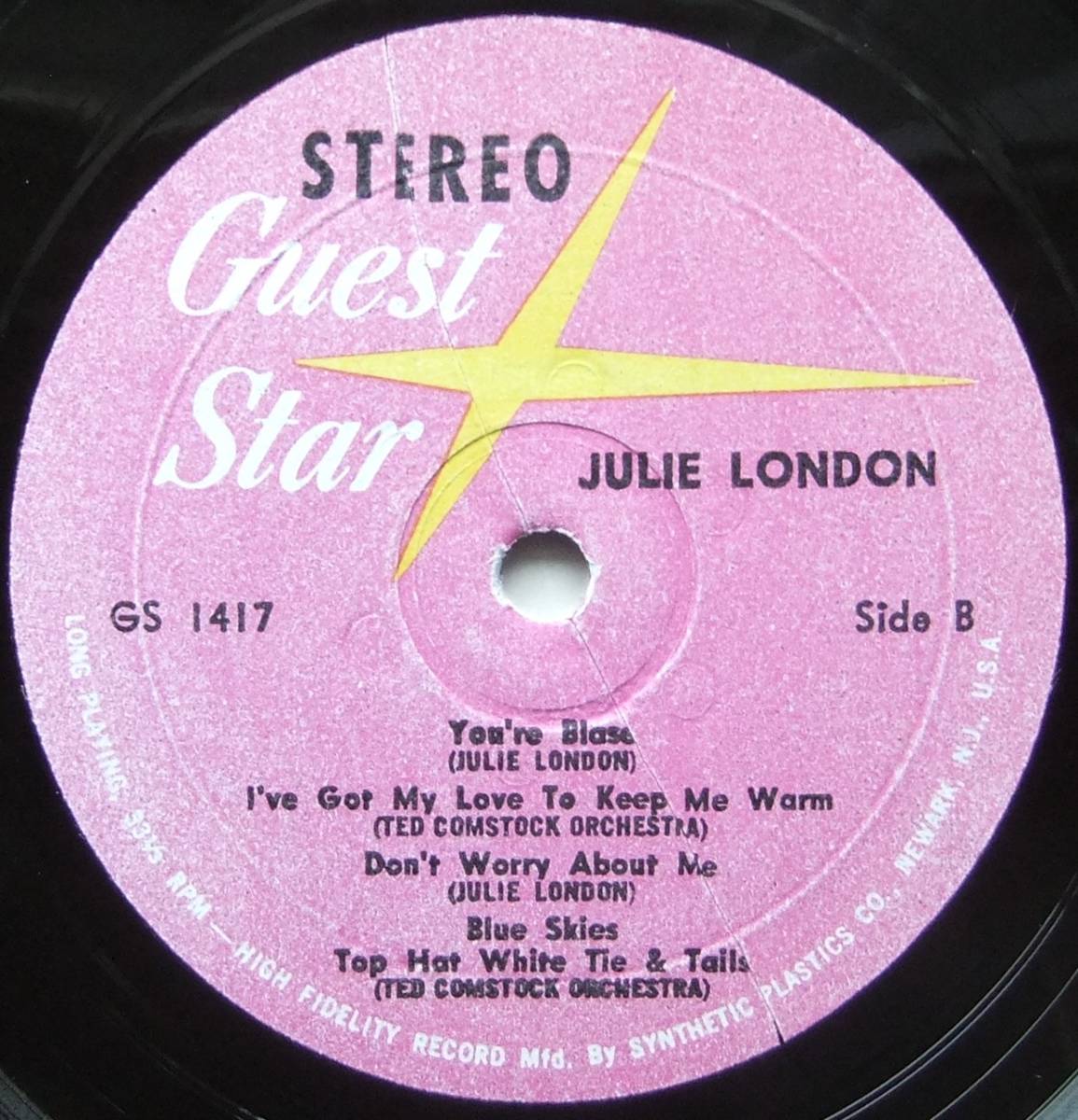 ◆ JULIE LONDON / Tenderly Yours ◆ Guest Star GS 1417 ◆_画像4