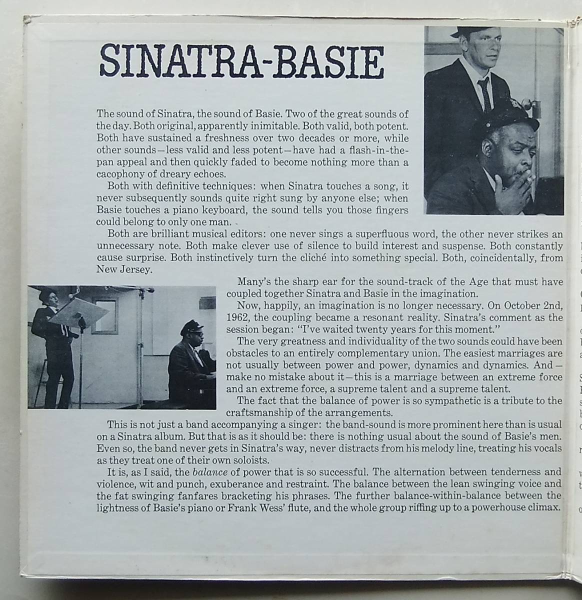 ◆ FRANK SINATRA / Sinatra - Basie ◆ Reprise FS-1008 ◆_画像3