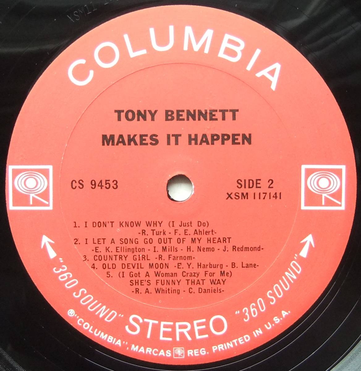 ◆ TONY BENNETT / Makes It Happen ◆ Columbia CS 9453 (2eye) ◆_画像4