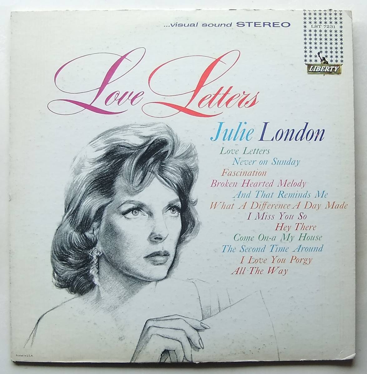 ◆ JULIE LONDON / Love Letters ◆ Liberty LST-7231 (color) ◆ W_画像1