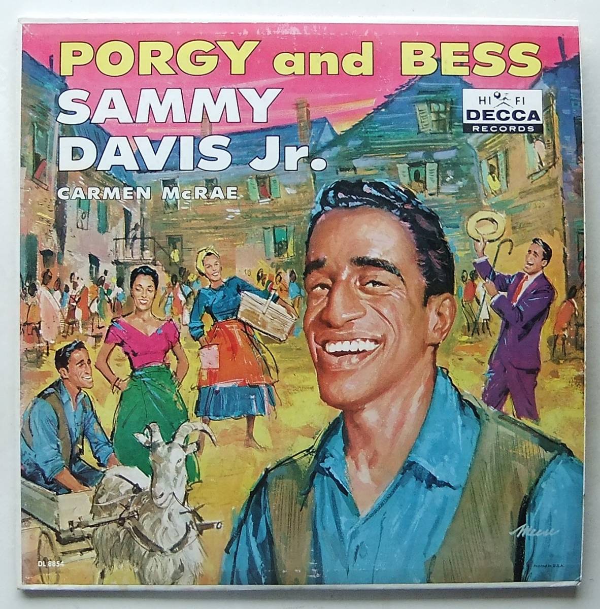 ◆ SAMMY DAVIS, JR and CARMEN McRAE / Porgy and Bess ◆ Decca DL 8854 (black:dg) ◆_画像1