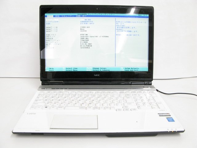 NEC LaVie L LL750 PC-LL750RSW クリスタルホワイト 【PC20404】_画像1