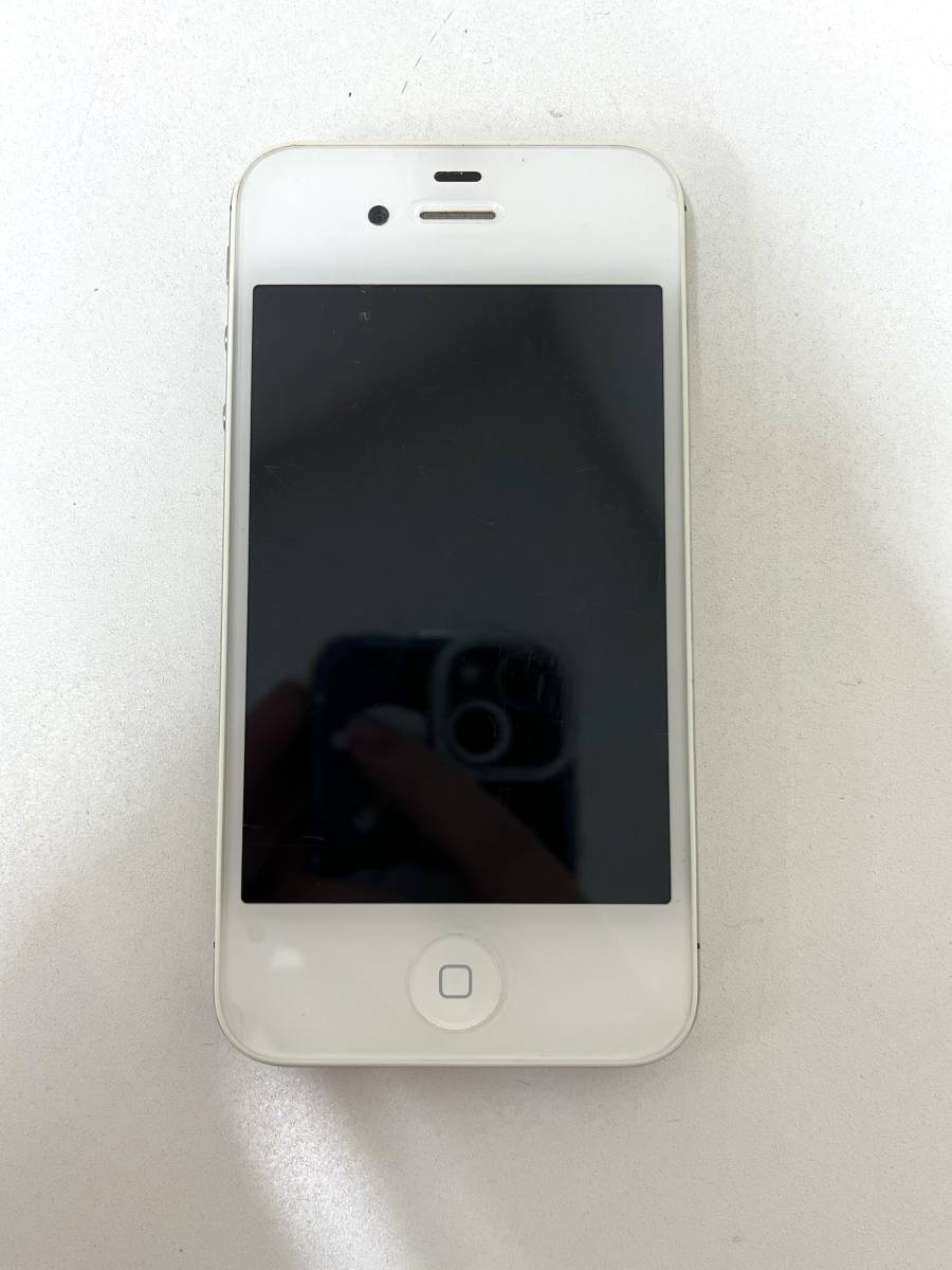 ◎〒Apple アップル iPhone 4s A1387 16GB アイフォン スマホ スマートフォン 携帯電話 ホワイト ソフトバンク SoftBank(28-6-4)〒_画像5