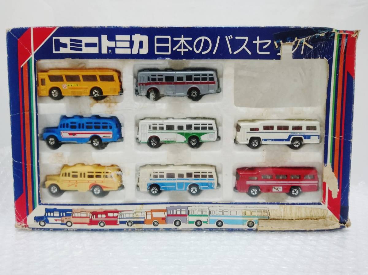 当時物+廃盤品　TOMY　日本のバスセット　トミー　トミカ　日本製