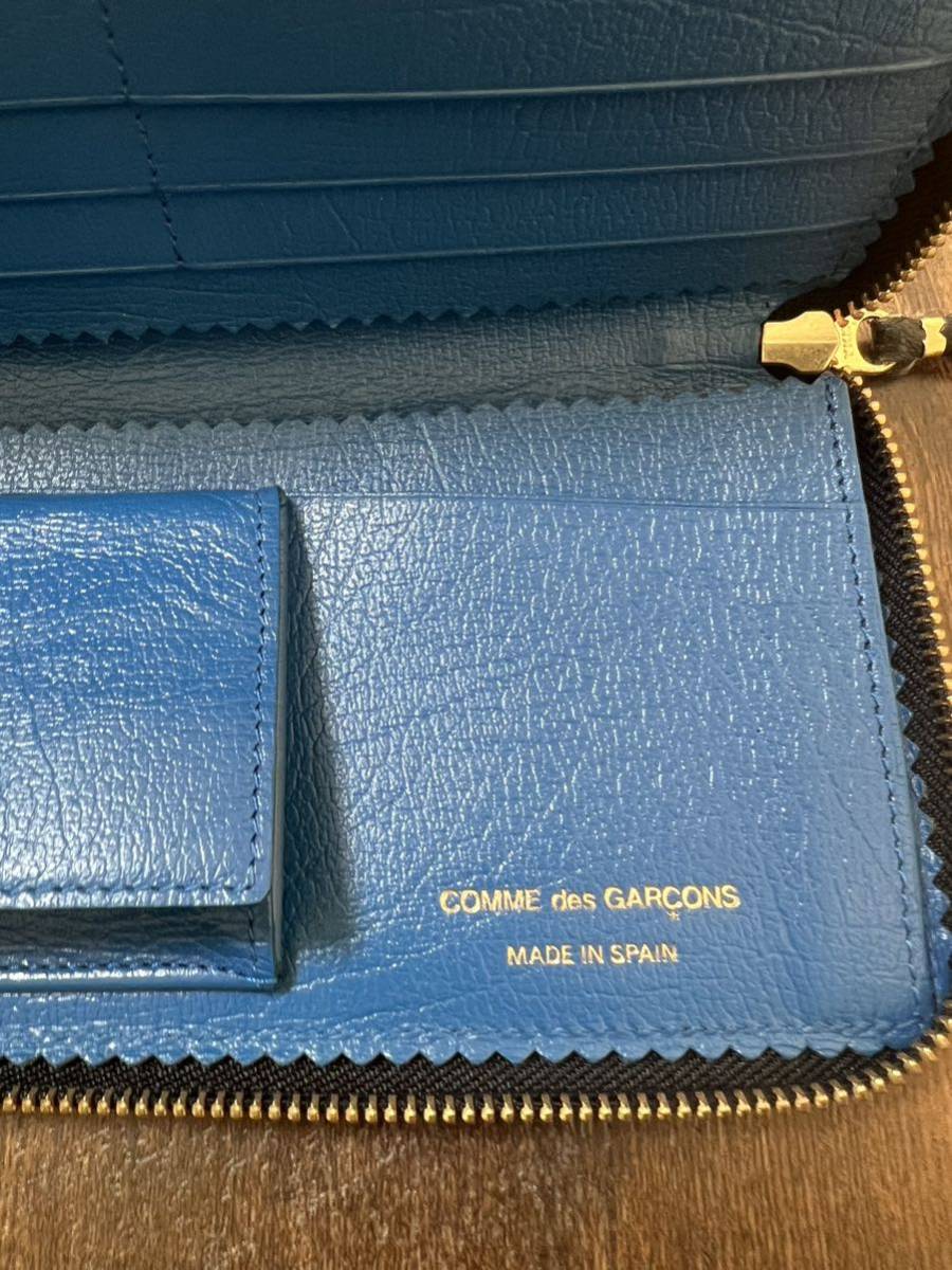 COMME des GARCONS コムデギャルソン 財布 カードケース 美品 ＳＡ0110ＩＣ小銭入れ ラウンドファスナー スペイン製 レザー_画像5