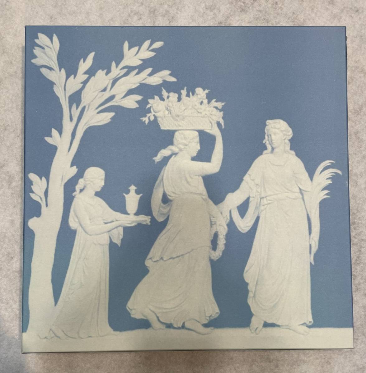 #505 WEDGWOOD　ウェッジウッド　大皿　角皿　フロレンティーンターコイズ　洋食器_画像3