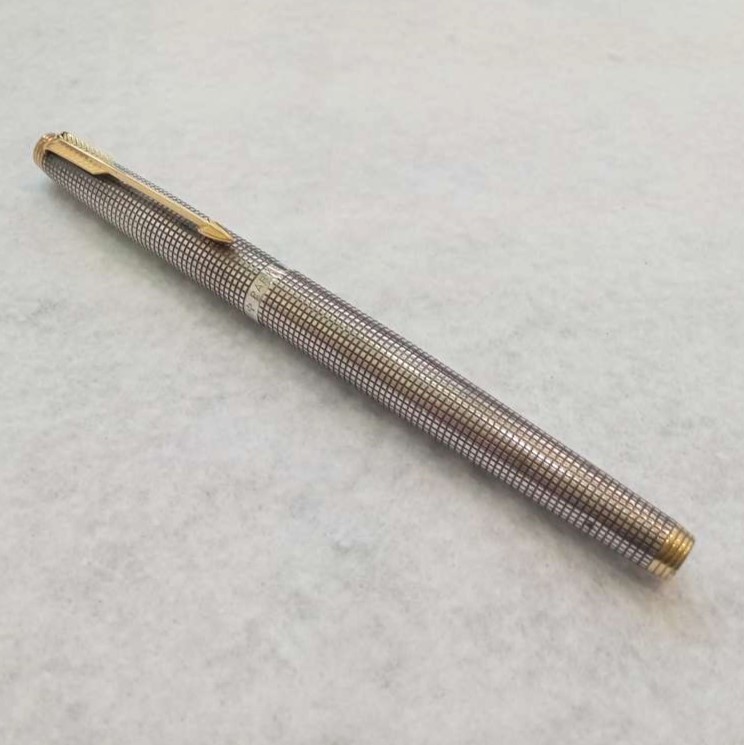 #623B 【PARKER/万年筆/現状品】STERLING CAP&BARREL ペン先14K ヴィンテージ 現状渡し 中古品_画像2