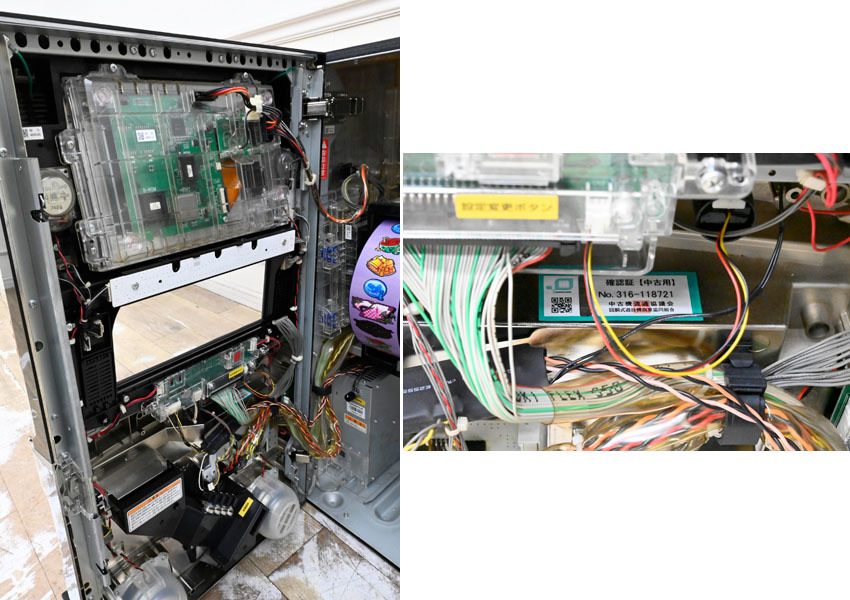 IL071 KPE パチスロ実機 ハイスクール D×D スロット コイン不要機 ドアキー 設定キー付き 家庭用電源_画像5