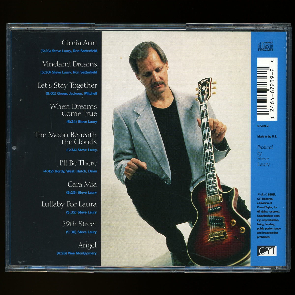 CD/STEVE LAURY/VINELAND DREAMS/67239-2/1995年盤/スティーブ・ローリィ_画像2