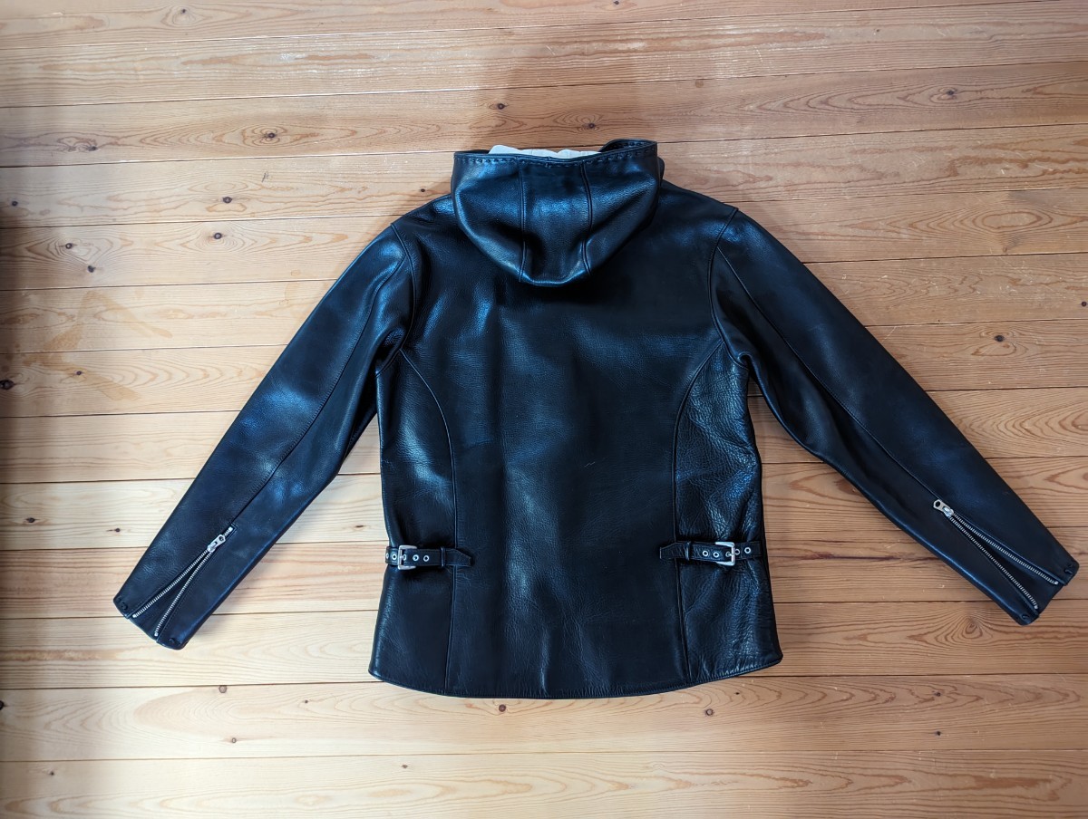 RED MOON / レッドムーン/ NUMBER ONE LEATHERS / MADDOG 2 /マッドドッグ /レザー ジャケット /レザーカーコート/40 /レザーライダース_画像6