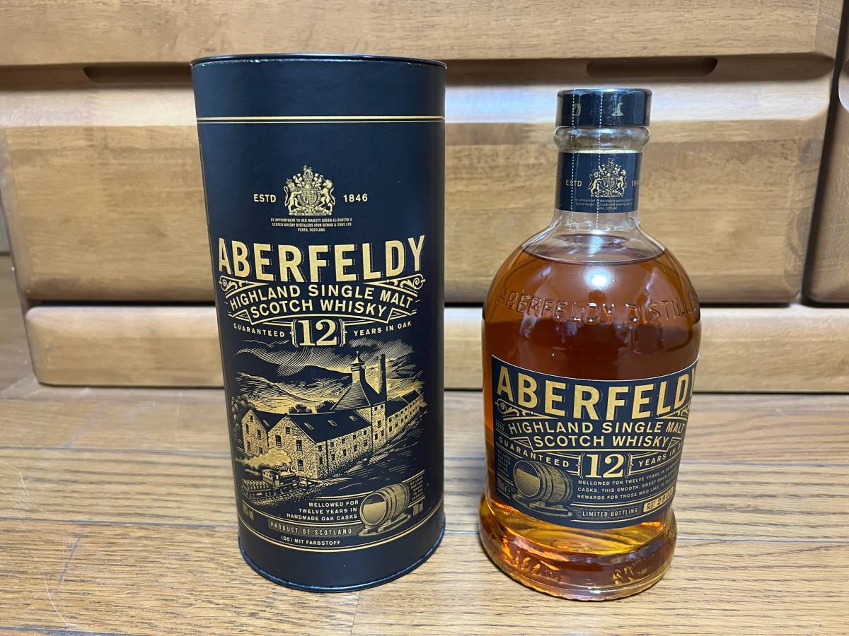 アバフェルディ 12年 箱付 未開封 ABERFELDY スコッチウィスキー シングルモルトウィスキー 700ml 国内正規品_画像1