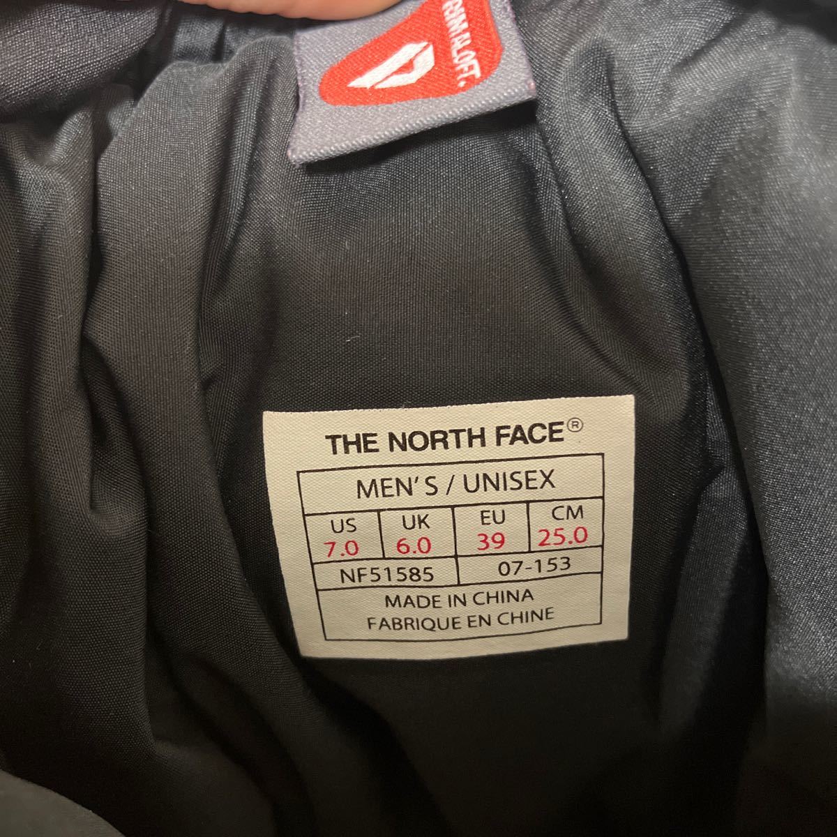 THE NORTH FACE Nuptse Bootie WP IV US7インチ　25cm 中古　美品　使用回数3回位_画像8