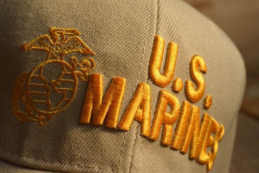 U.S.MARINES キャップ 帽子 メンズ 刺繍 7998816 9009978 I-3 BEIGE ベージュ 新品 1円 スタート_画像2