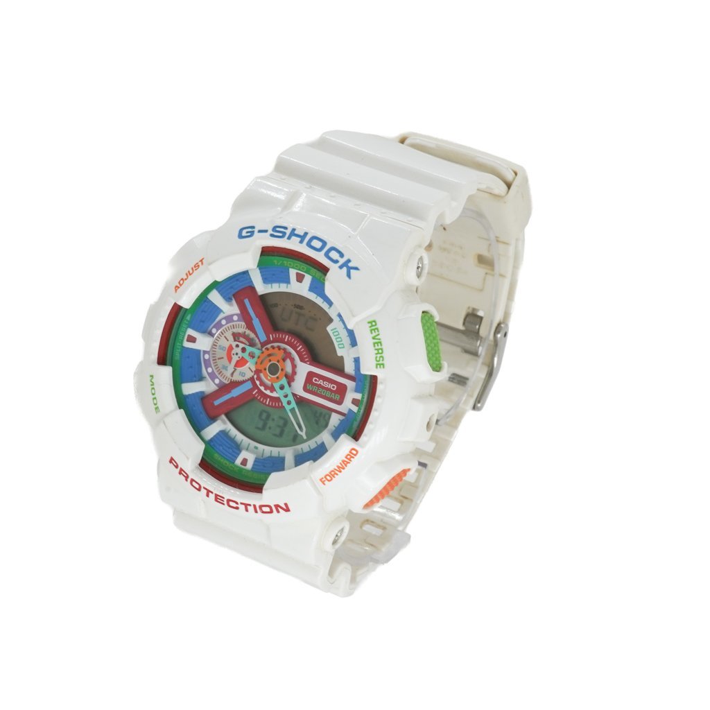 1円 稼働 箱付 CASIO カシオ QZ G-SHOCK Gショック GA-110MC クレイジーカラーズ Crazy Colors 腕時計 SS クオーツ ウォッチ 1214920240109_画像2