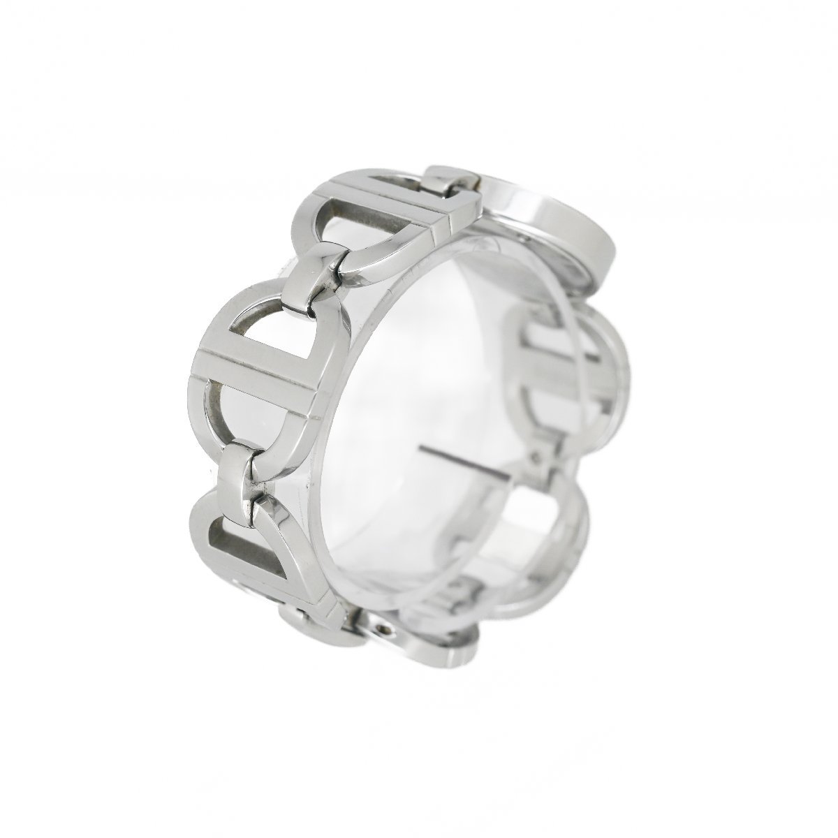 1円 稼働 Dior ディオール マリス CD022110 QZ クオーツ シルバー ミラー文字盤 SSベルト 腕時計 レディース ブランド 1243220240130_画像3