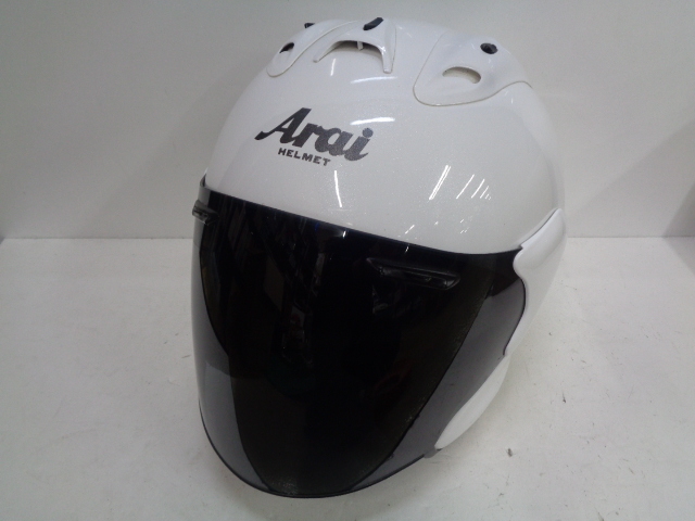 XLサイズ★Arai アライ MZ ジェットヘルメット グラスホワイト★2010年製造_画像1