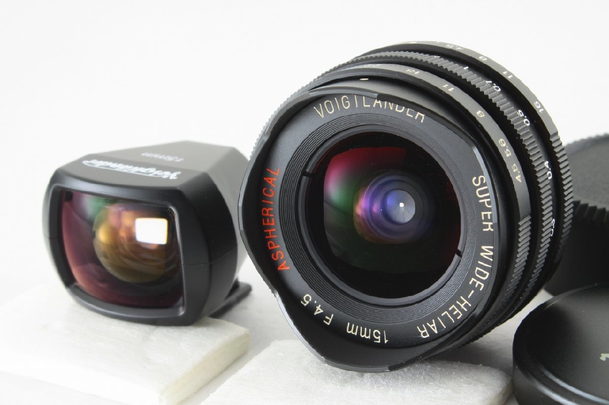 ◆美品◆フォクトレンダー VOIGTLANDER SUPER WIDE-HELIAR 15mm F4.5 ASPHERICAL L39 ファインダー VL-1ケース付_画像2