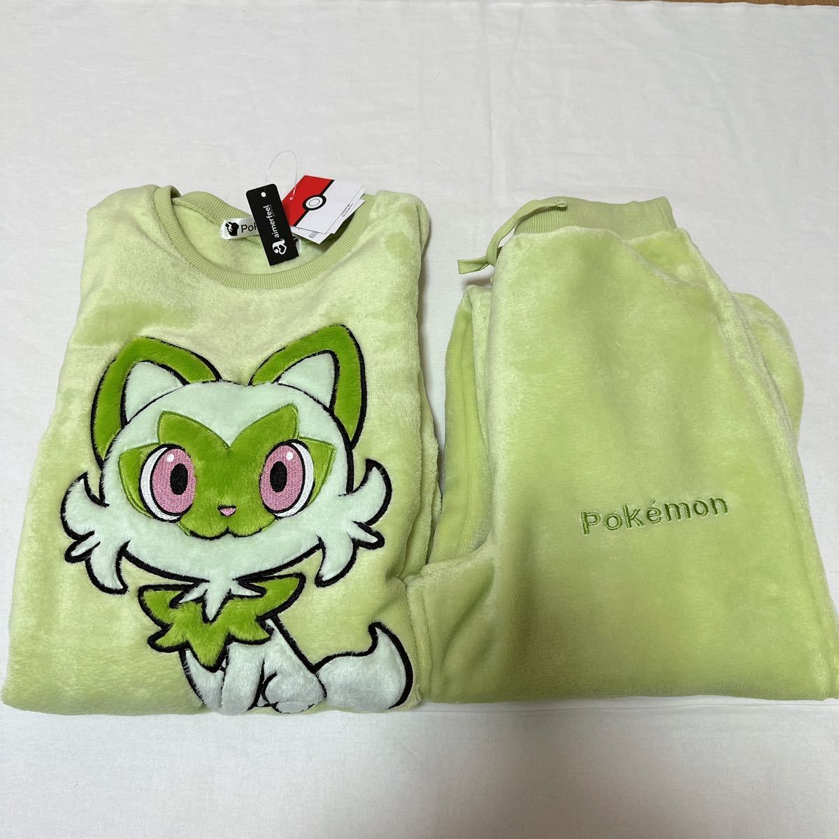 新品 エメフィール ポケモン パジャマ 150 ニャオハ 男女兼用 新品 エメフィール ポケモン パジャマ 150 ニャオハ 男女兼用