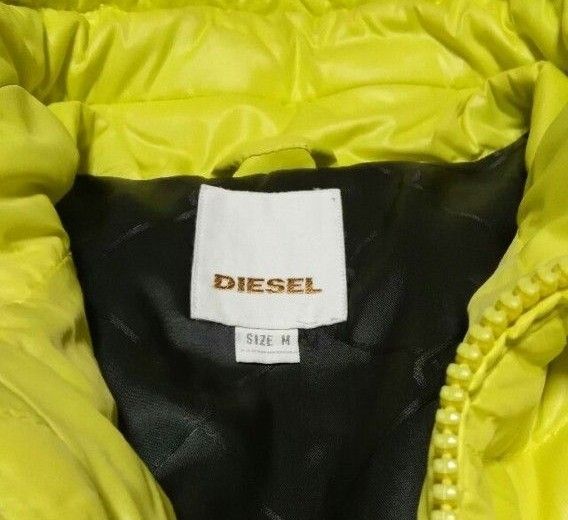 【美品】新品価格5.8万円 DIESEL　ディーゼルブランド 高品質超美イエローカラー ナイロンジャケット 完売モデル 超希少価値