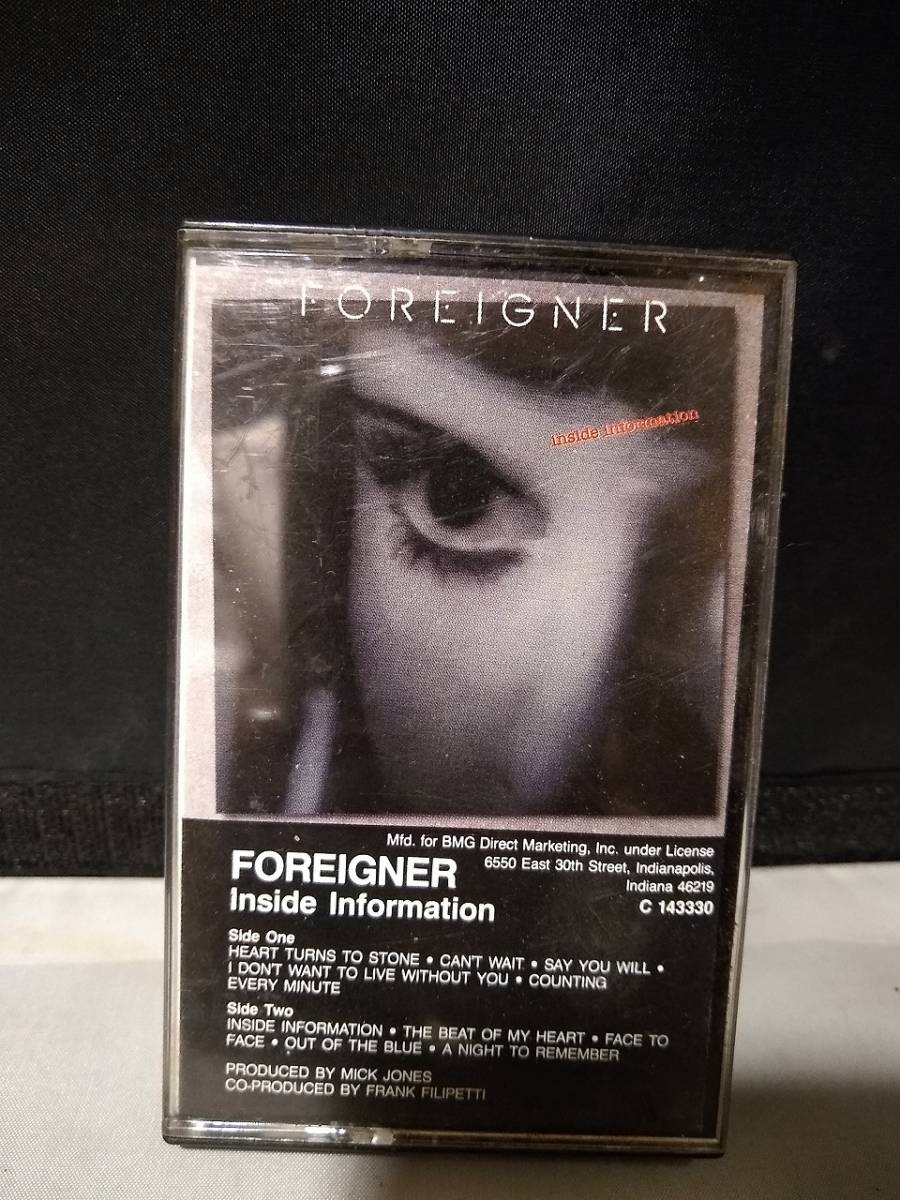 T6104　カセットテープ　Foreigner Inside Information , 1987_画像1