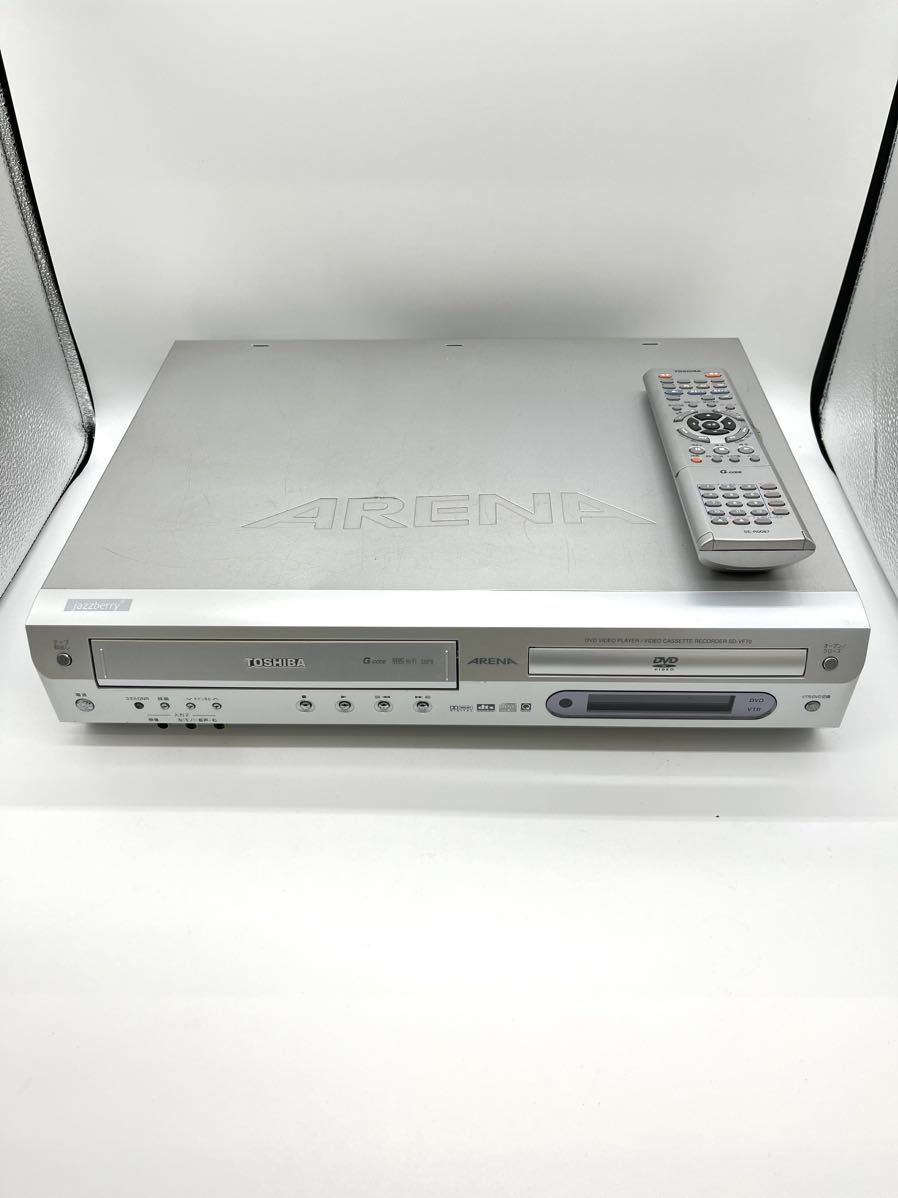 現状 【 東芝 VTR一体型DVDビデオプレーヤー SD-VF70 VTR DVD用リモコン SE-R0087 】 TOSHIBA ARENA DVD ビデオ プレーヤー リモコン TV_画像1